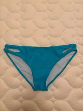 Teal Bikini Bottoms with Side Cutouts